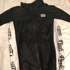 victoria’s Secret Pink black and white windbreaker
